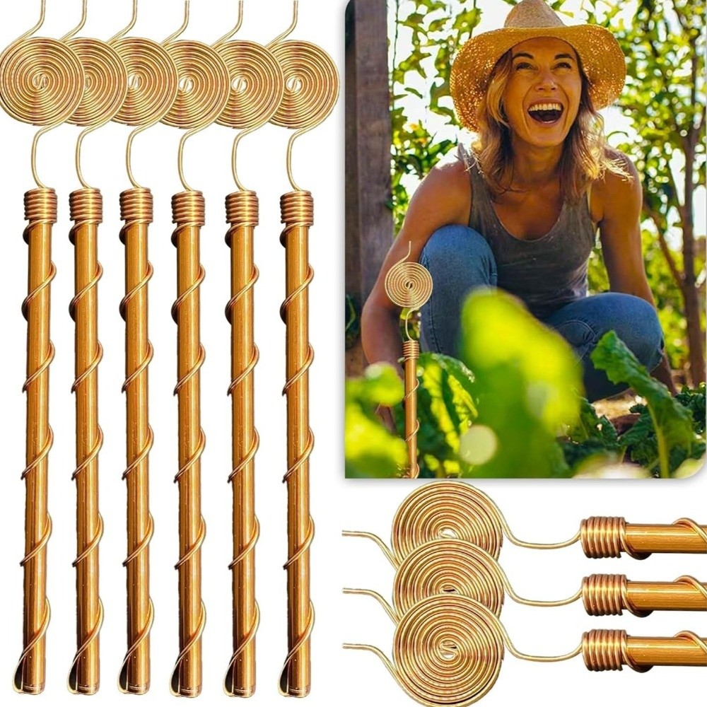 Copper Wire Roll - Estacas Espirais para Plantas de Eletrocultura: