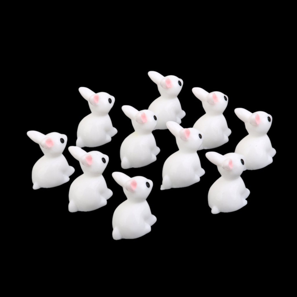 Bonsai Garden Landscape Design - 10 Peças de Mini Coelhos Requintados