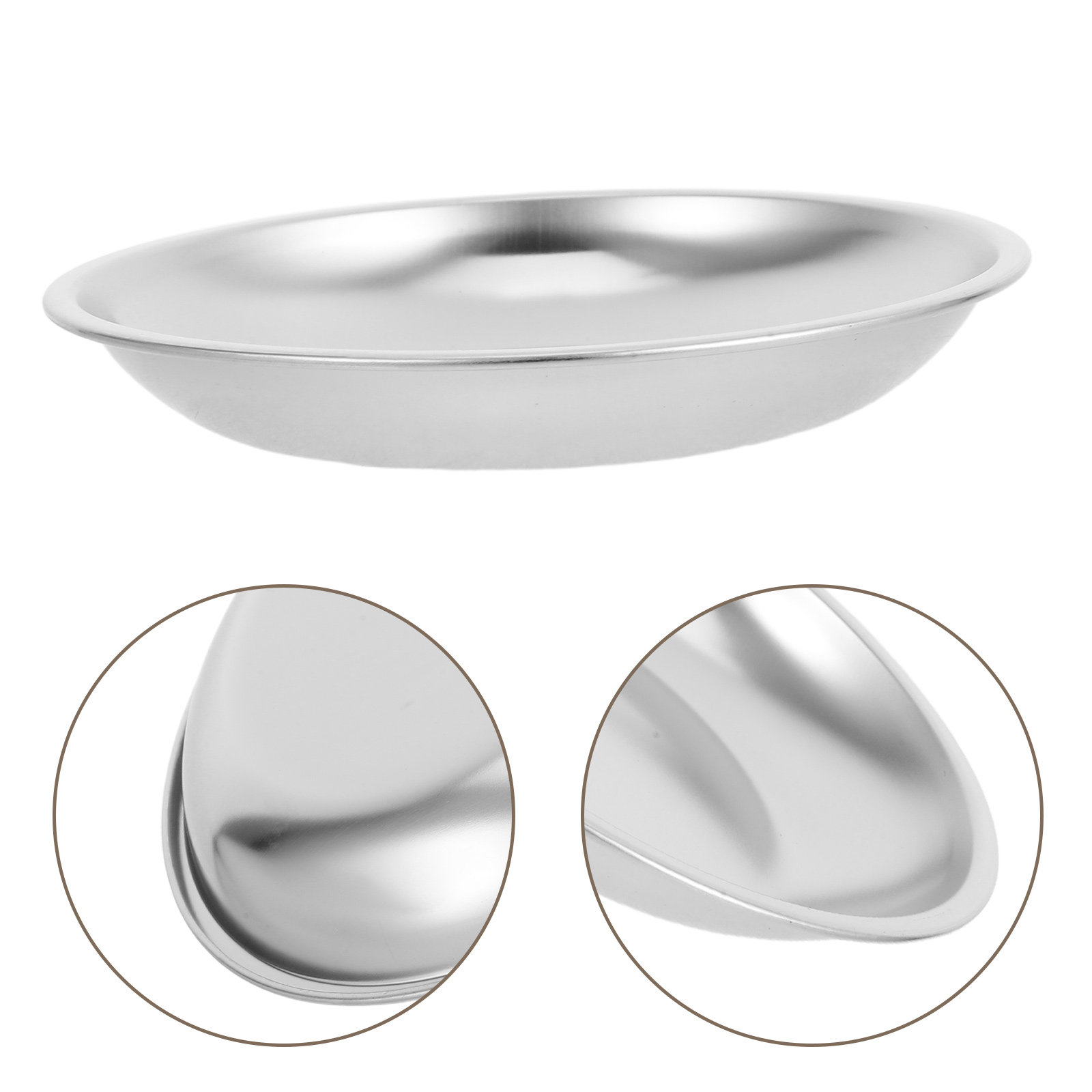 Drip Tray Saucer - Prato de chá em aço inoxidável,