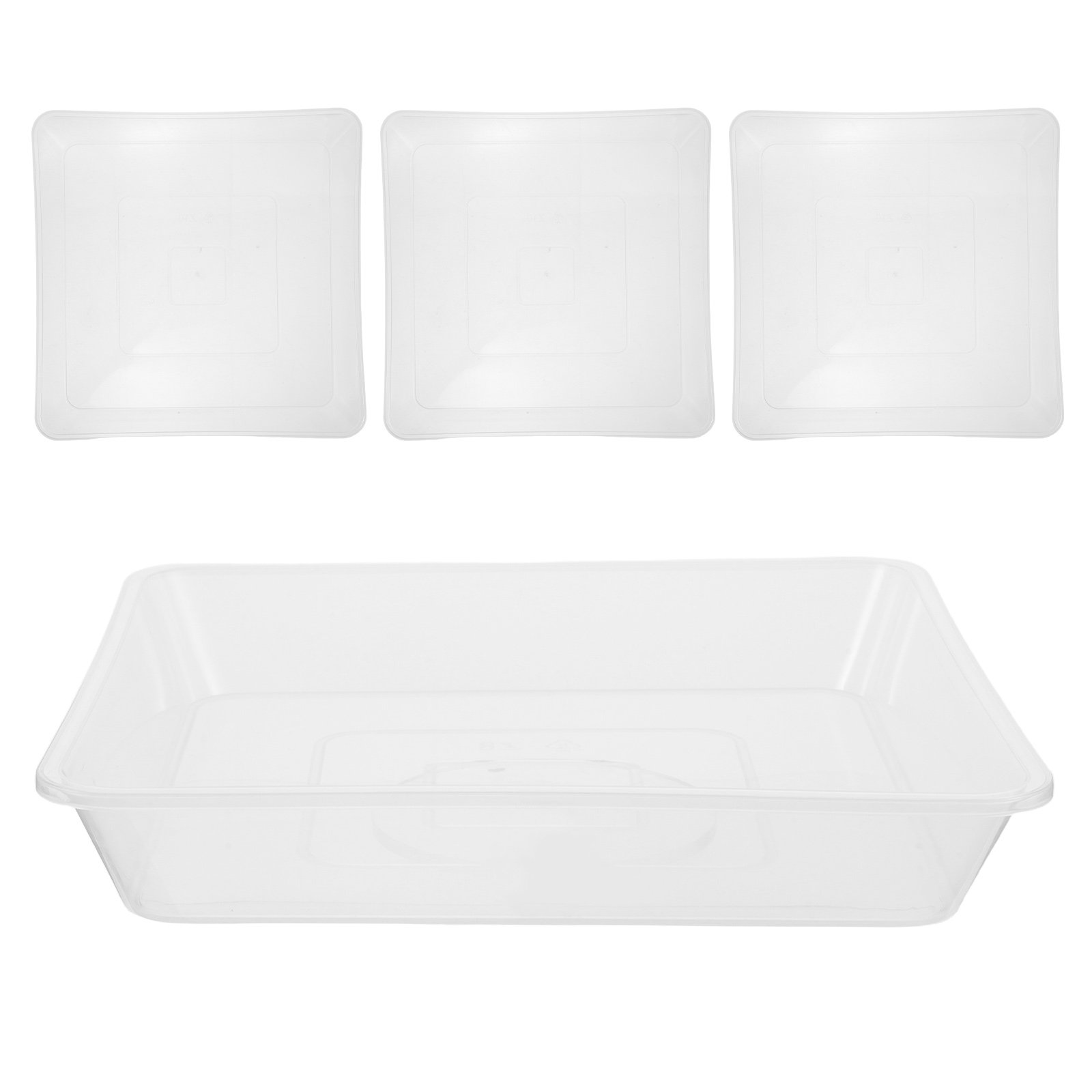 4 unidades de pratos transpare - Drip Tray Saucer avaliação e preço