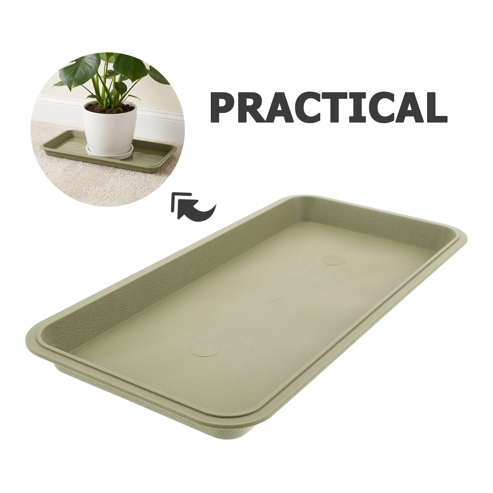 Bandeja Retangular de Plástico - Drip Tray Saucer avaliação e preço