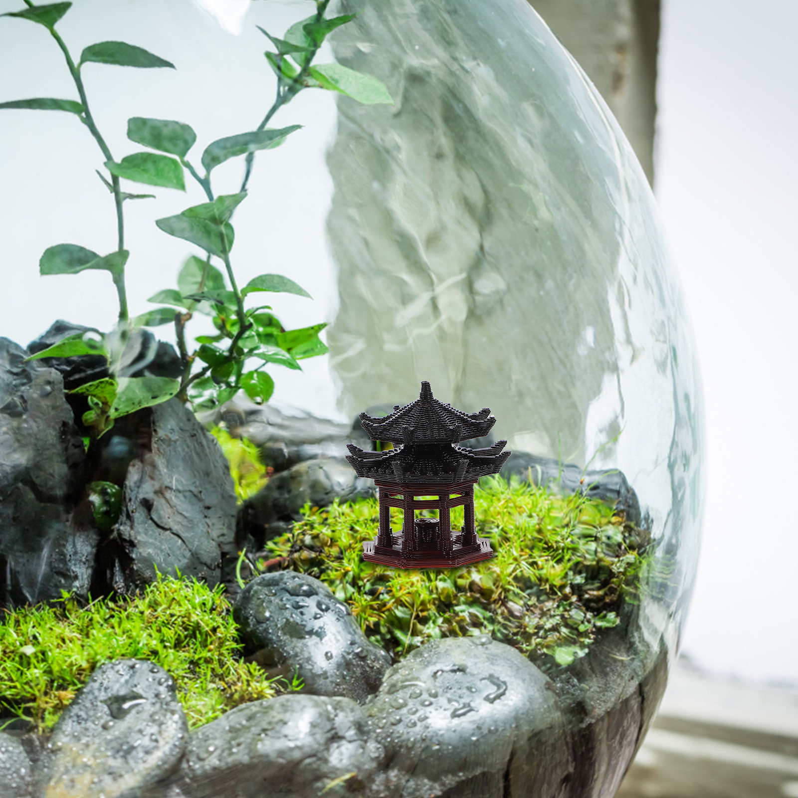 Mini pavilhão decorativo de al - Bonsai Garden Landscape Design avaliação e preço