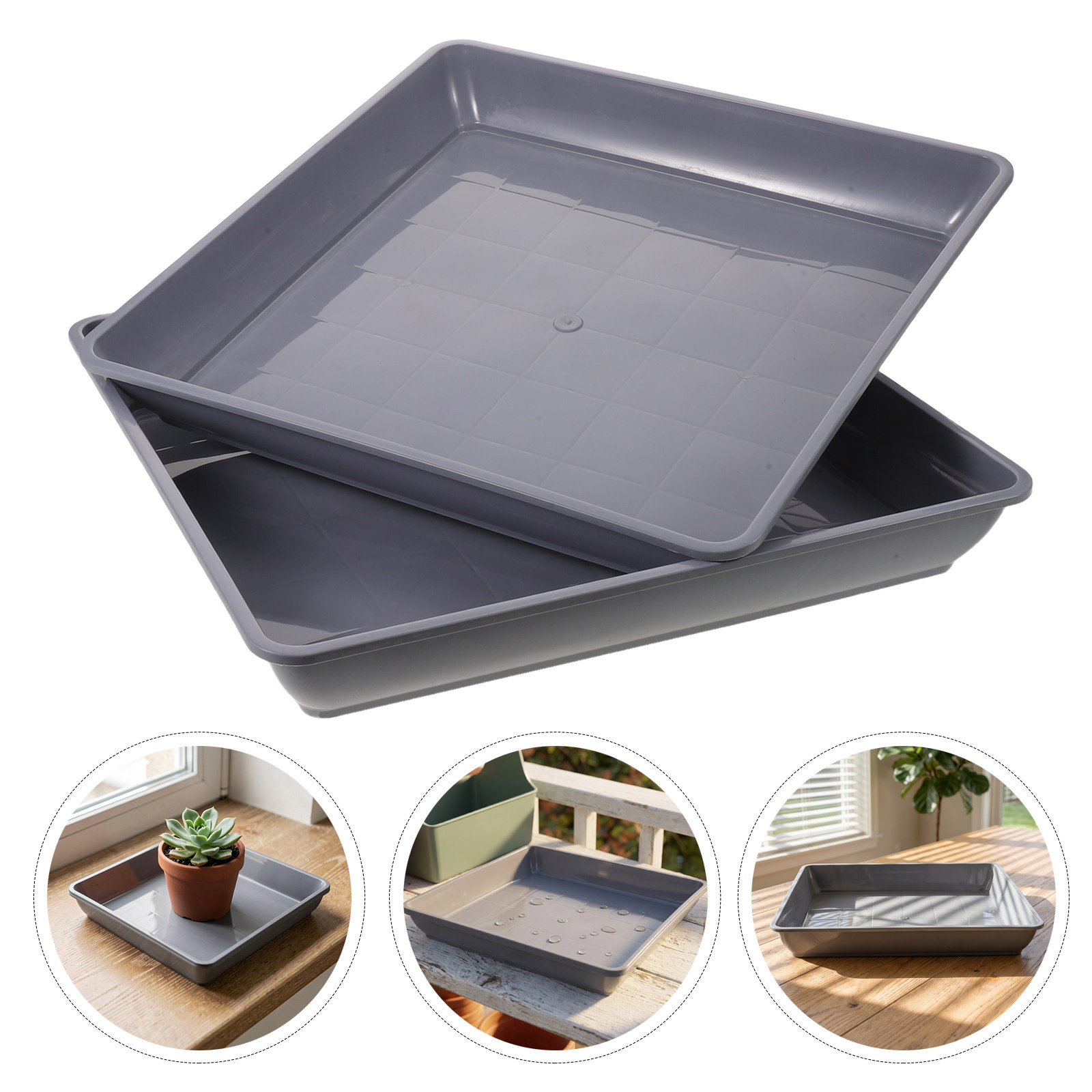 2 unidades de bandeja quadrada - Drip Tray Saucer avaliação e preço