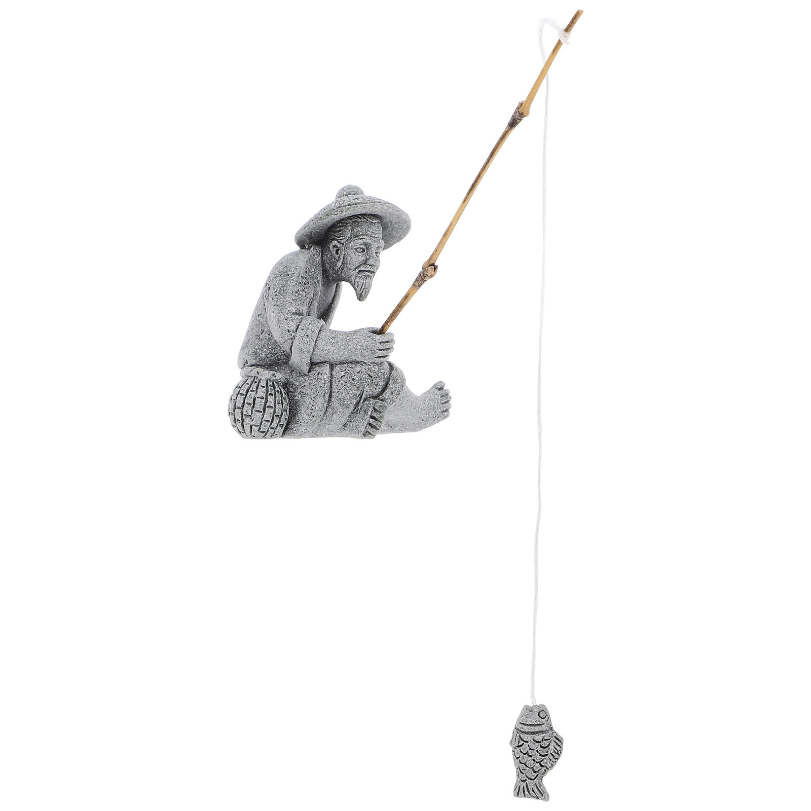 Estátua de Pescador em Arenito - Bonsai Garden Landscape Design avaliação e preço